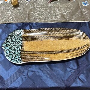 John Derian for Target Artistic Ceramic Acorn Serving Platter - Multicolor